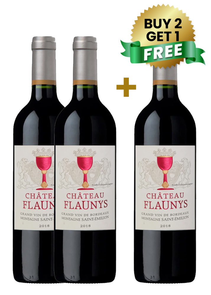 Chateau Flaunys Montagne Saint-Emilion 75Cl (Buy 2 Get 1 Free)