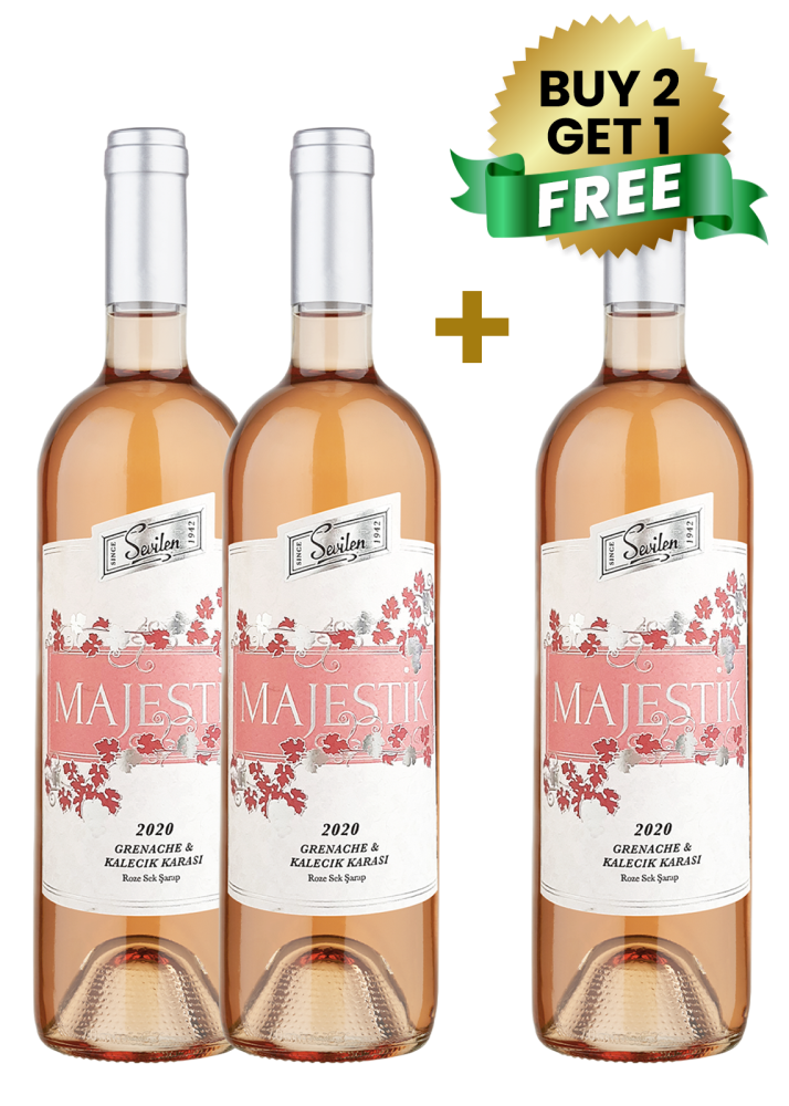 Sevilen Majestik Grenache & Kalecik Karasi Rose 75cl (Buy 2 Get 1 Free)