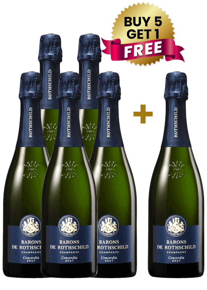 Barons De Rothschild Champagne Concordia Brut 75Cl (Buy 5 Get 1 Free)