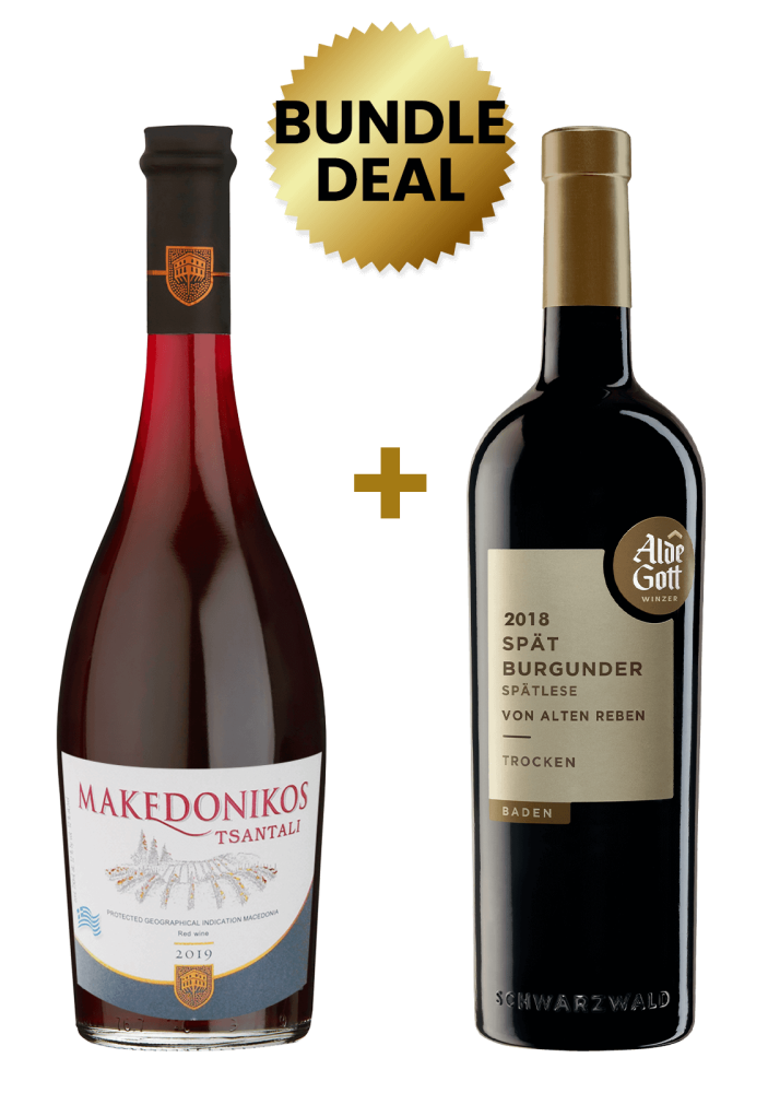 1 Btl Tsantali Makedonikos Red 75Cl + 1 Btl Alde Gott Spatburgunder Von Alten Reben Spatlese Trocken 75cl