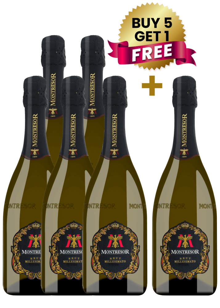 Montresor Vino Spumante Brut Millesimato 75Cl (Buy 5 Get 1 Free)