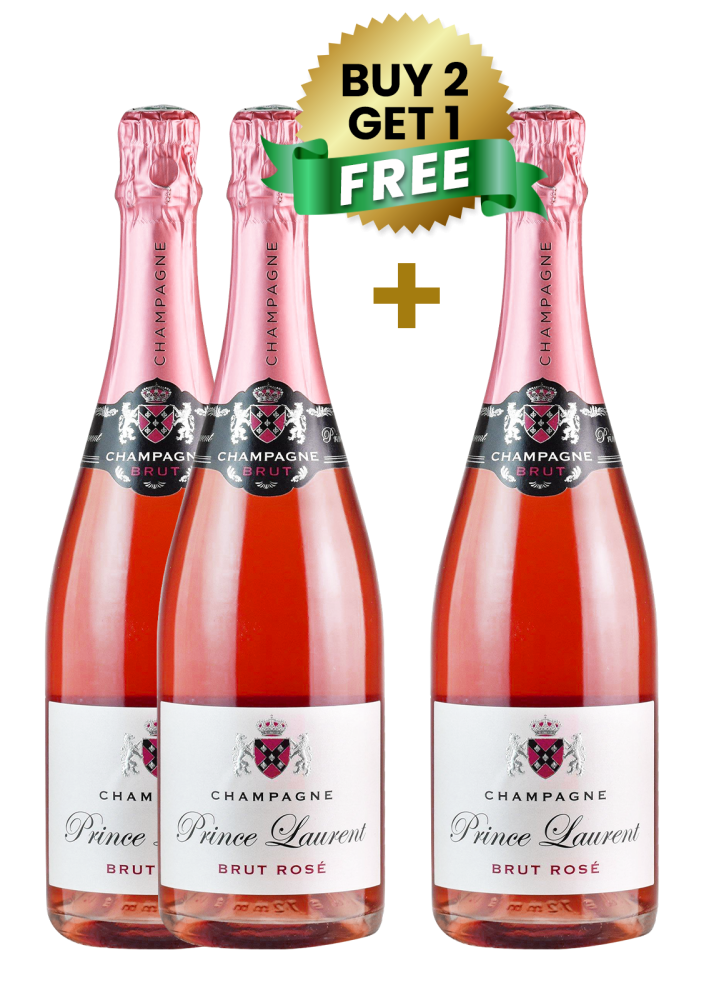 Prince Laurent Brut Rose Champagne 75Cl (Buy 2 Get 1 Free)