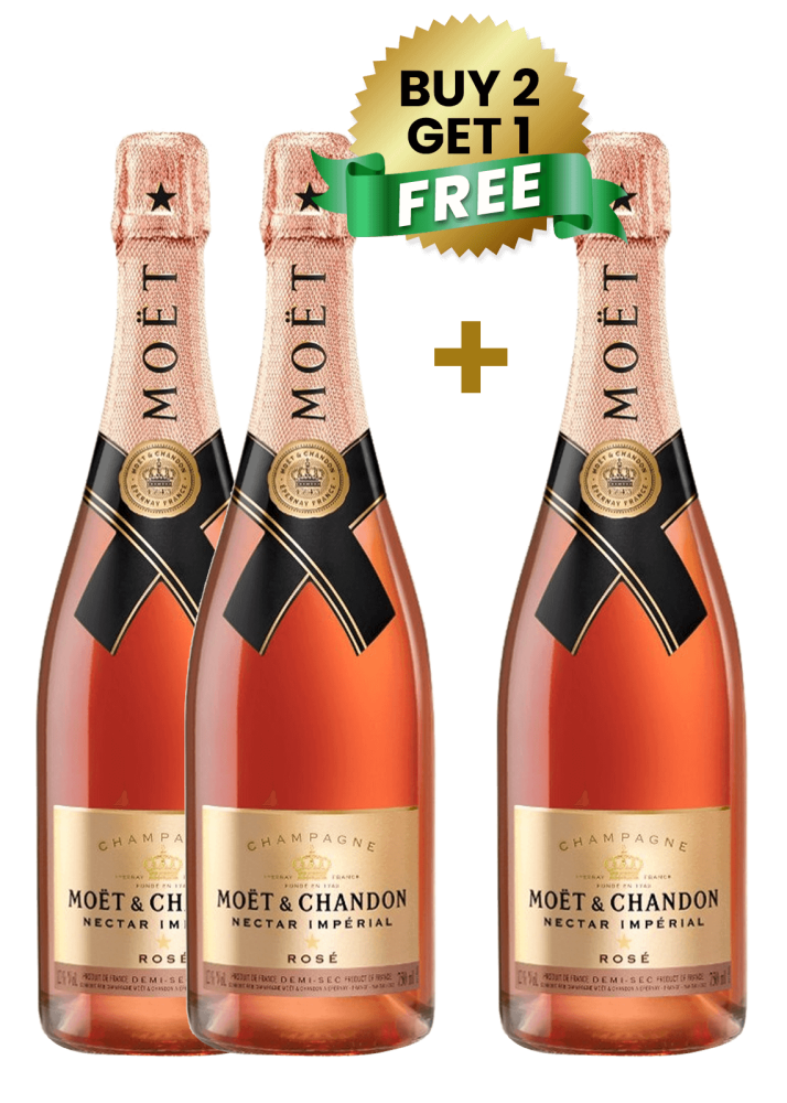 Moet & Chandon Nectar Imperial Rose 75Cl (Buy 2 Get 1 Free)