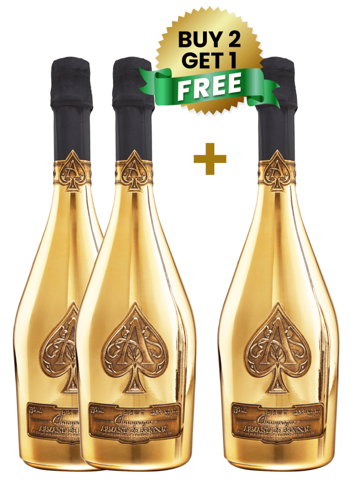 Armand De Brignac Ace Of Spades Brut Gold Champagne 75Cl (Buy 2 Get 1 Free)