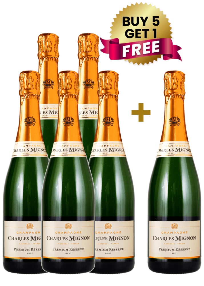 Charles Mignon Premium Reserve Brut 75Cl (Buy 5 Get 1 Free)