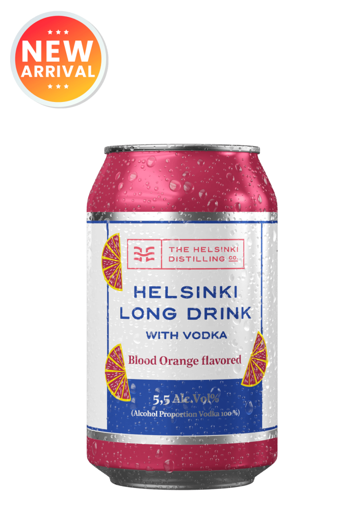 Helsinki Long Drink Vodka - BloodOrange Can 33Cl