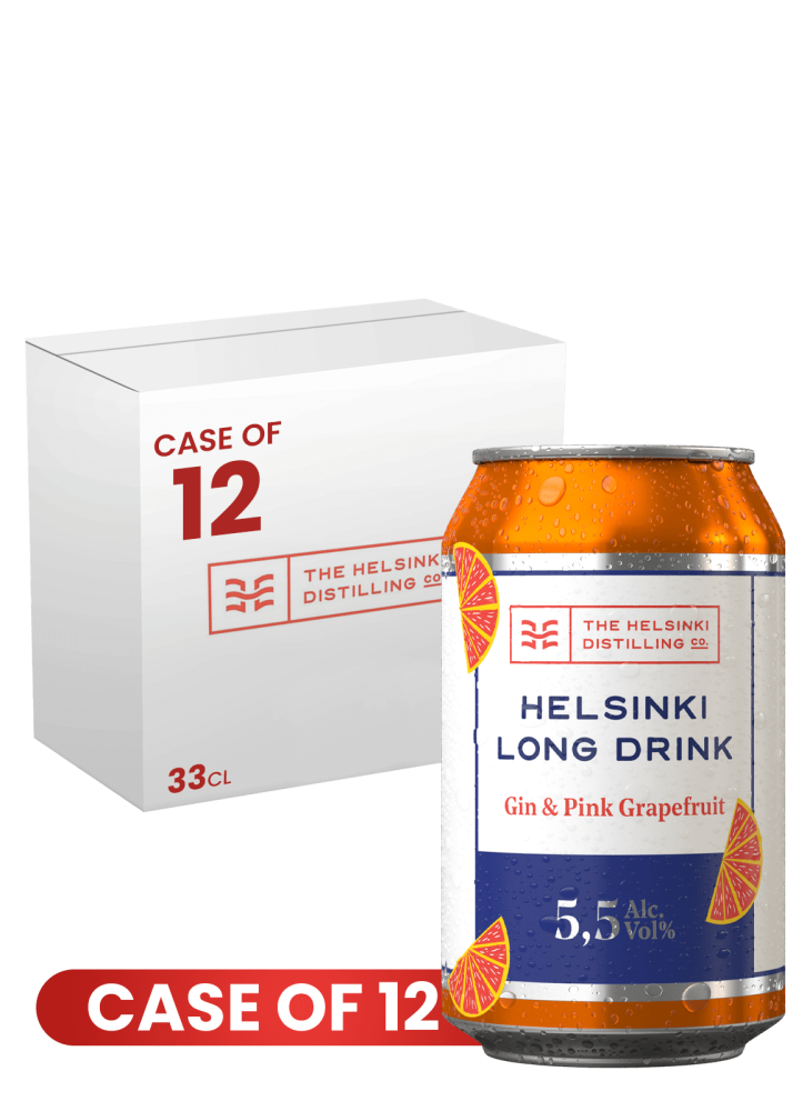 Helsinki Long Drink Pink Grapefruit Can 33Cl X 12 Case