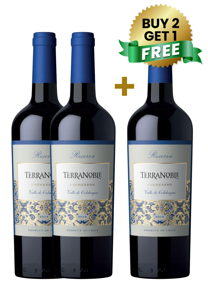 Terranoble Reserva Carmenere 75Cl (Buy 2 Get 1 Free)