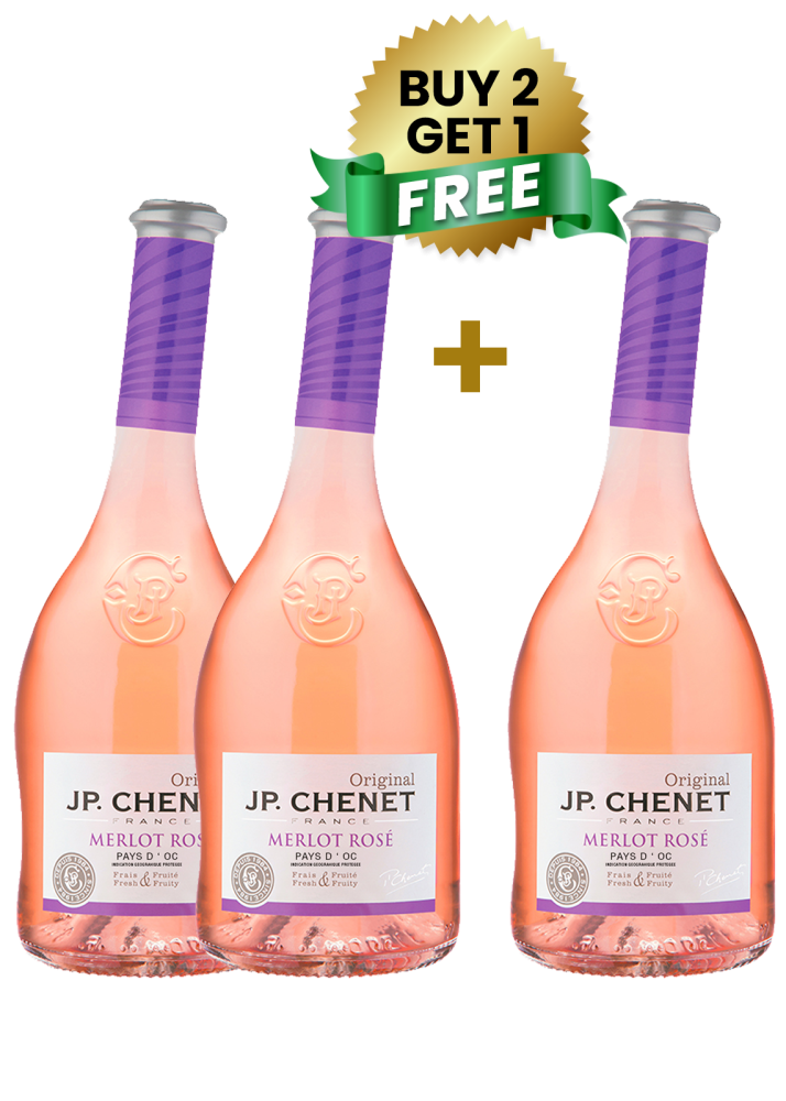 JP. Chenet Merlot Rose Pays D Oc 75Cl (Buy 2 Get 1 Free)