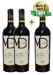 Vino Dessera Entrika Dry Red 75cl (Buy 2 Get 1 Free)