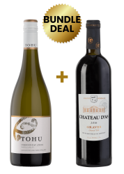 1 Btl Tohu Marlborough Chardonnay 75Cl + 1 Btl Chateau D As Graves Rouge 75Cl