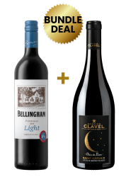 1 Btl Bellingham Pinotage Light 75Cl + 1 Btl Domaine Clavel Clair De Lune Saint Gervais Cotes Du Rhone Villages Red 75Cl