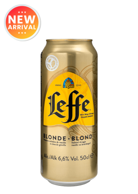 LEFFE BLONDE CAN 50CL X 24 Promo