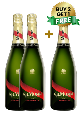 Gh Mumm Brut Cordon Rouge 75 Cl (Buy 2 Get 1 Free)