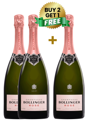 Bollinger Rose 75cl (Buy 2 Get 1 Free)