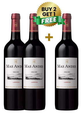 Mas Andes Carmenere 75Cl (Buy 2 Get 1 Free)